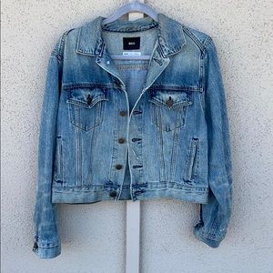 Cropped jean jacket